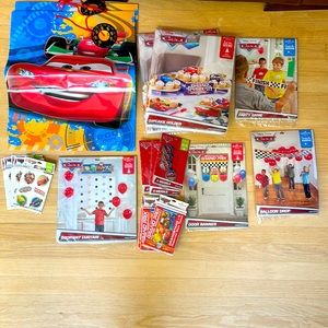 Disney Pixar CARS Birthday Party Package Decorations!!